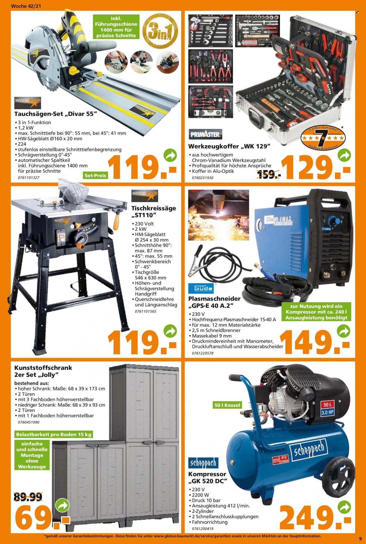 Globus Baumarkt Prospekte  - 18.10.2021 - 23.10.2021. Seite 9