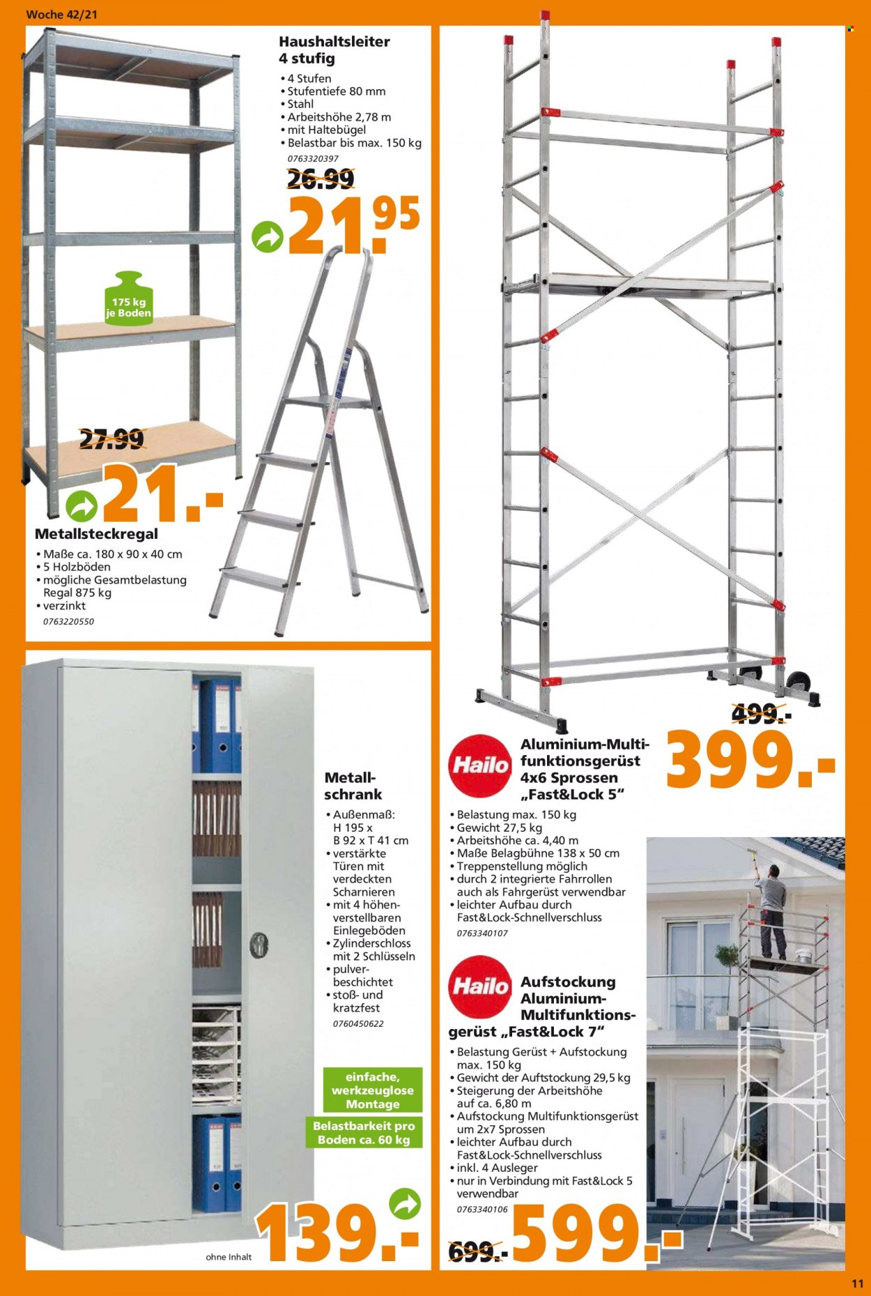 Globus Baumarkt Prospekte  - 18.10.2021 - 23.10.2021. Seite 11
