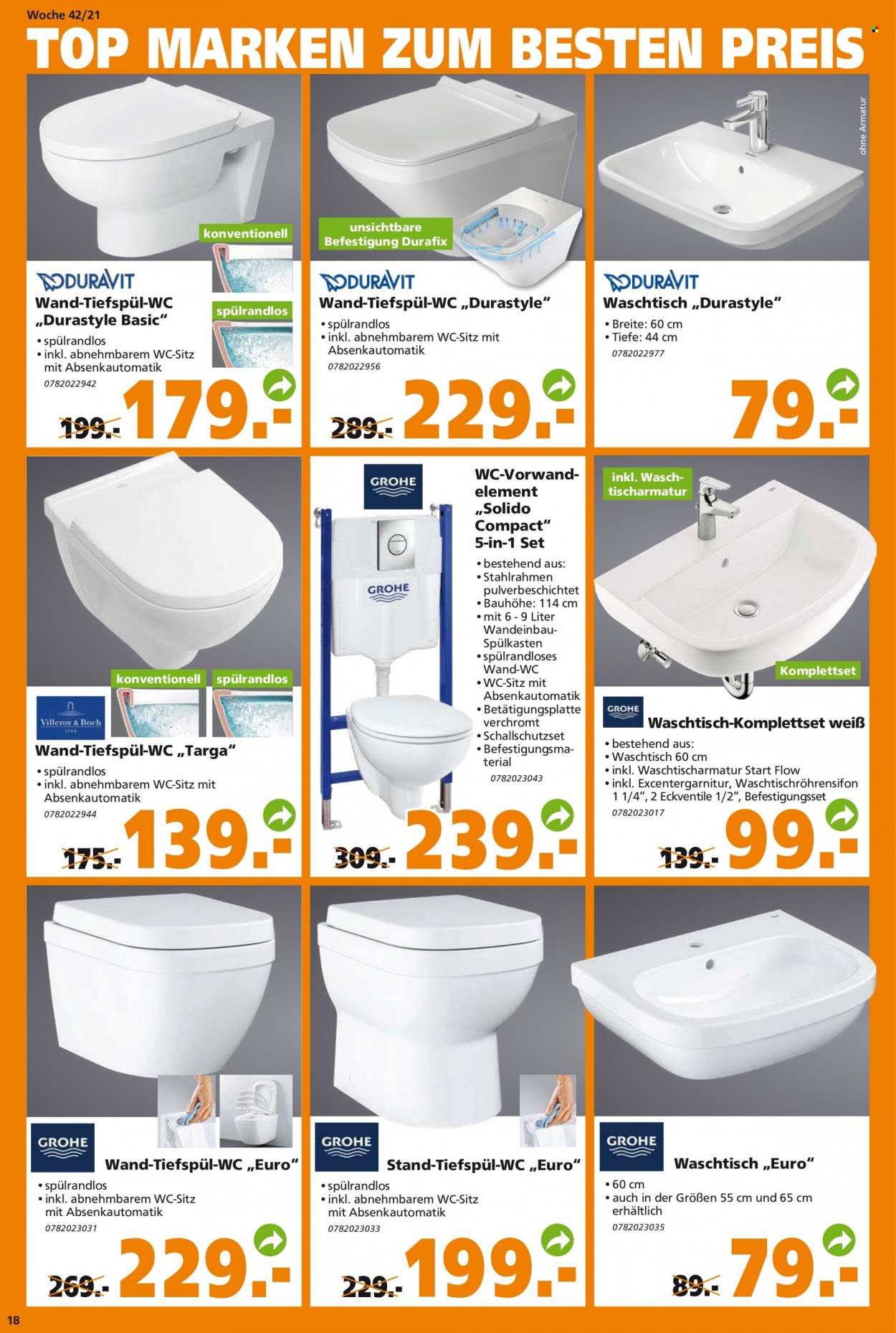 Globus Baumarkt Prospekte  - 18.10.2021 - 23.10.2021. Seite 18
