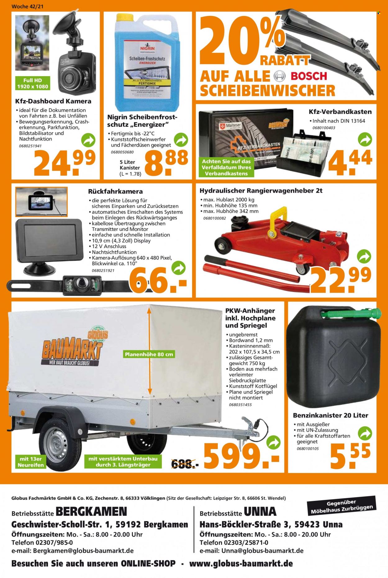 Globus Baumarkt Prospekte  - 18.10.2021 - 23.10.2021. Seite 20