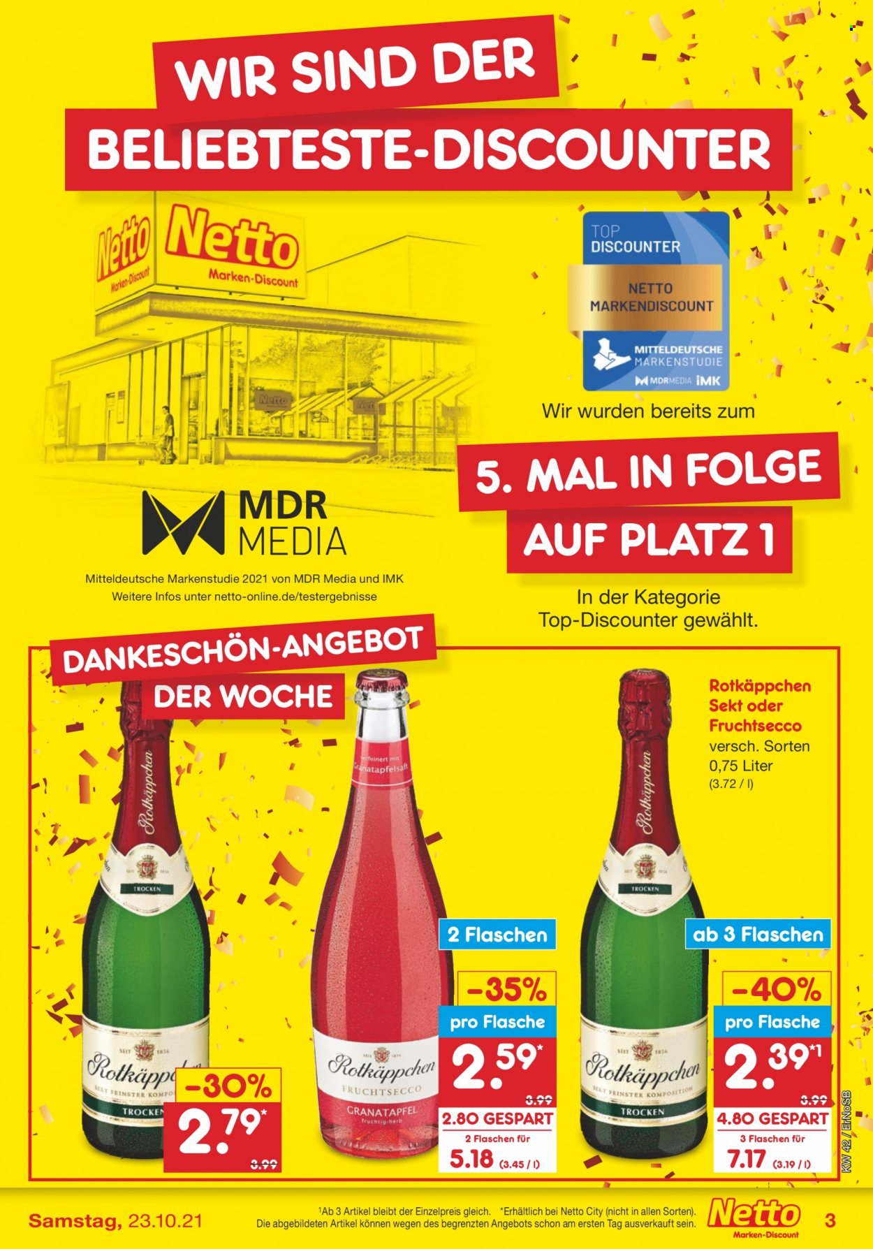 Netto Marken-Discount Prospekte  - 18.10.2021 - 23.10.2021. Seite 3