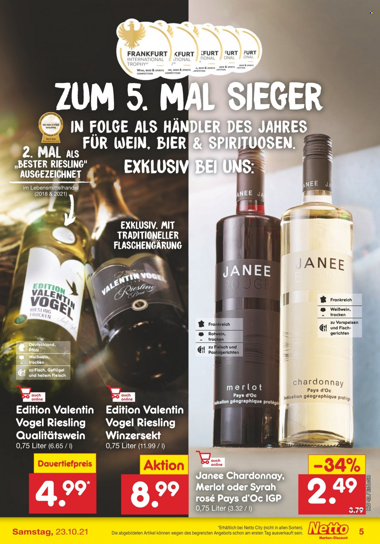 Netto Marken-Discount Prospekte  - 18.10.2021 - 23.10.2021. Seite 5