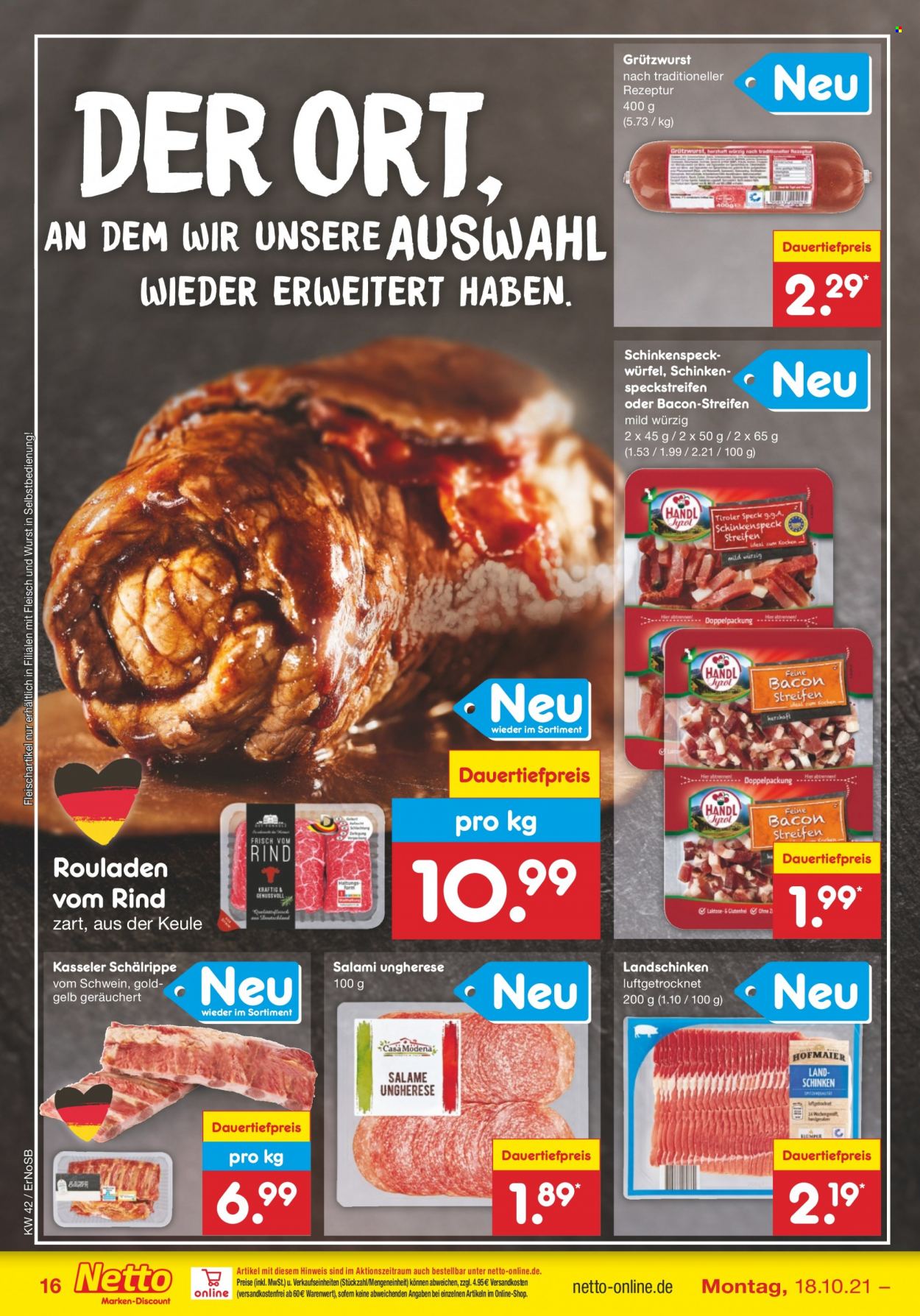 Netto Marken-Discount Prospekte  - 18.10.2021 - 23.10.2021. Seite 16