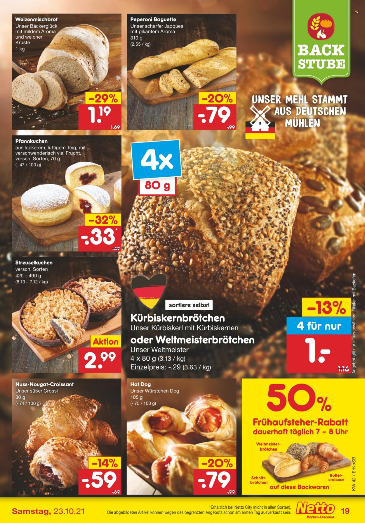 Netto Marken-Discount Prospekte  - 18.10.2021 - 23.10.2021. Seite 19