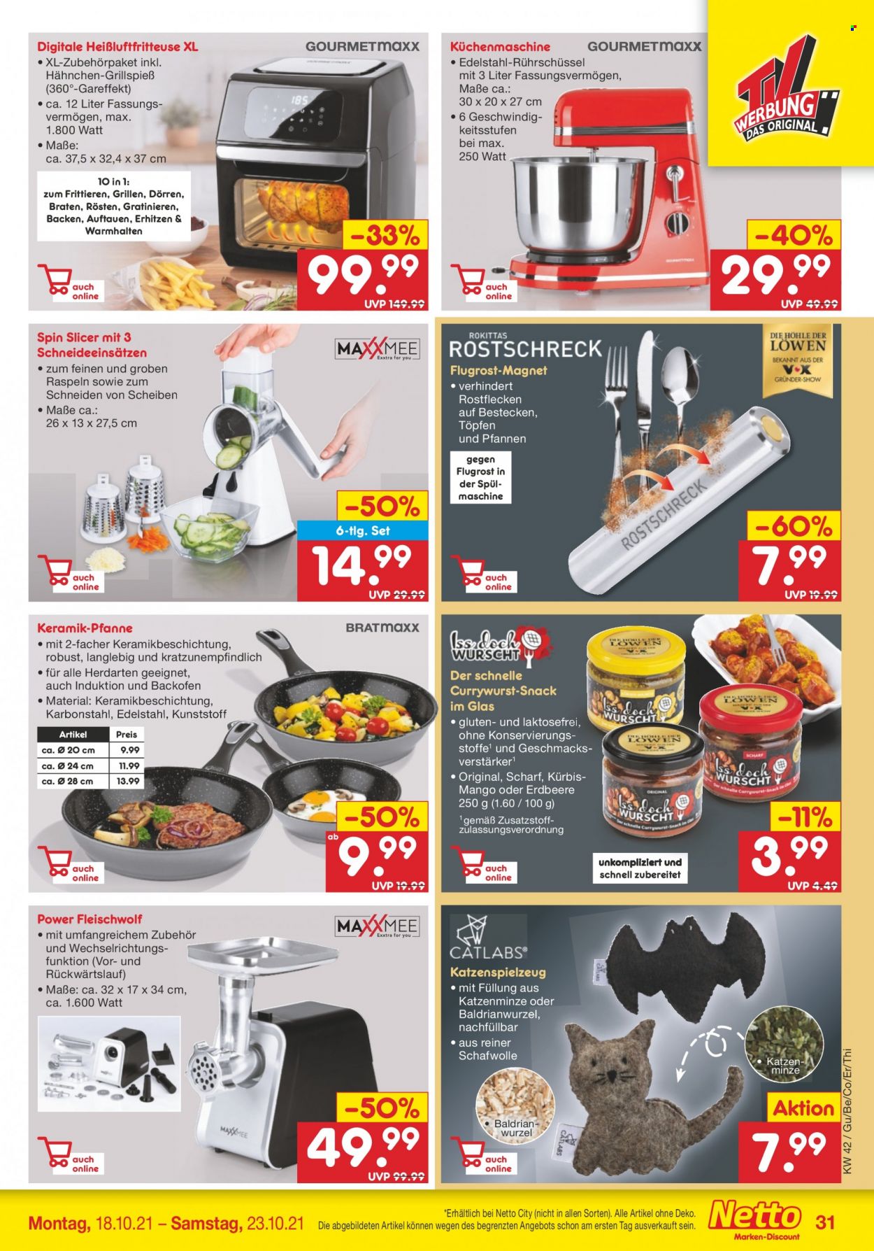 Netto Marken-Discount Prospekte  - 18.10.2021 - 23.10.2021. Seite 31