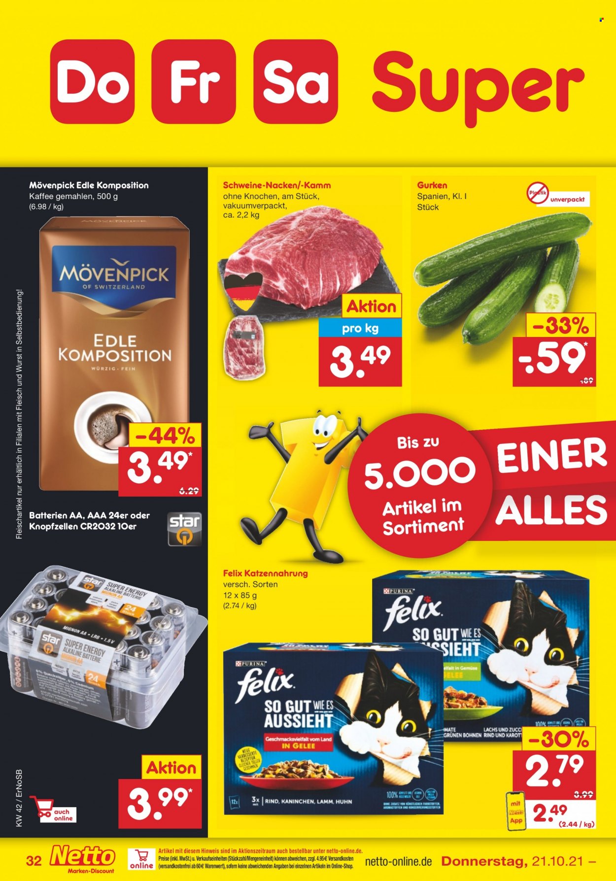 Netto Marken-Discount Prospekte  - 18.10.2021 - 23.10.2021. Seite 32