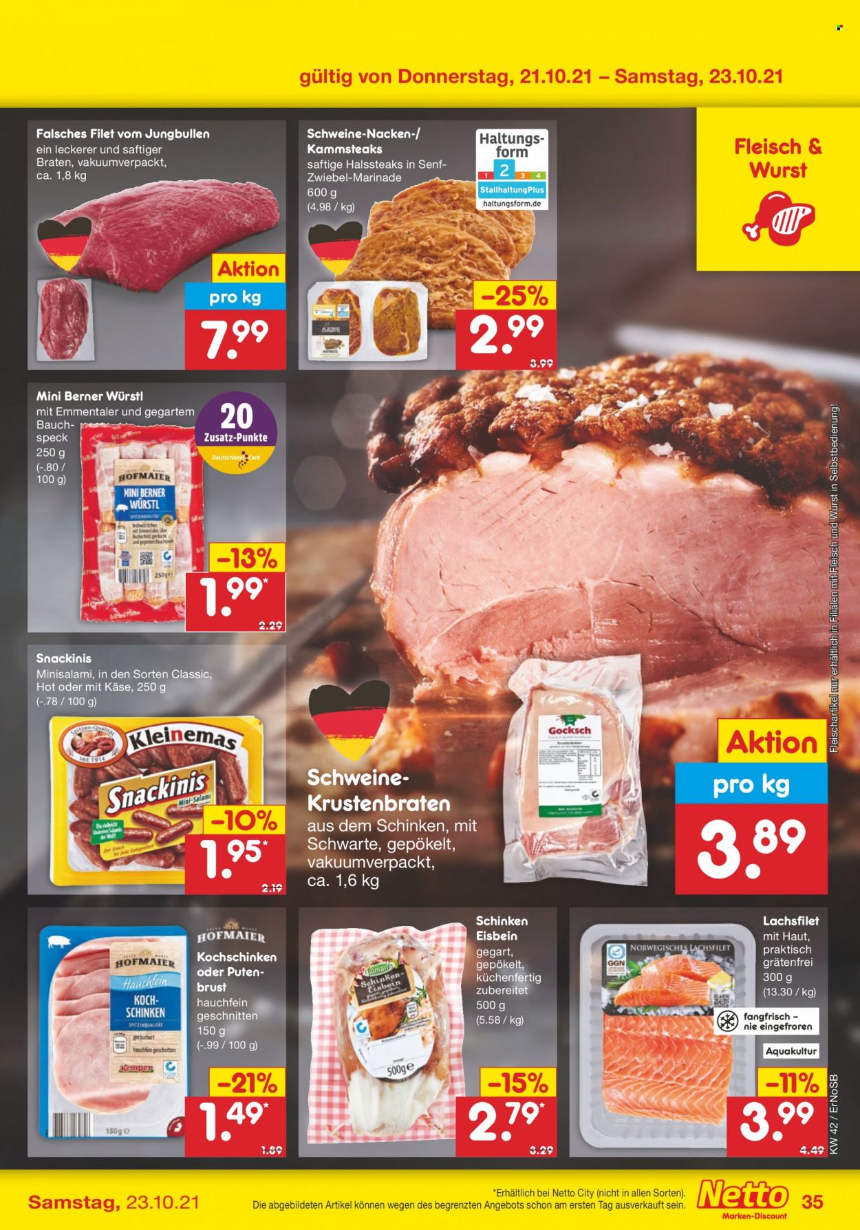 Netto Marken-Discount Prospekte  - 18.10.2021 - 23.10.2021. Seite 35
