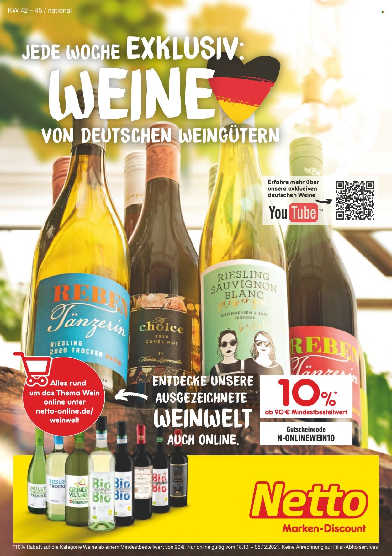 Netto Marken-Discount Prospekte  - 18.10.2021 - 14.11.2021. Seite 1