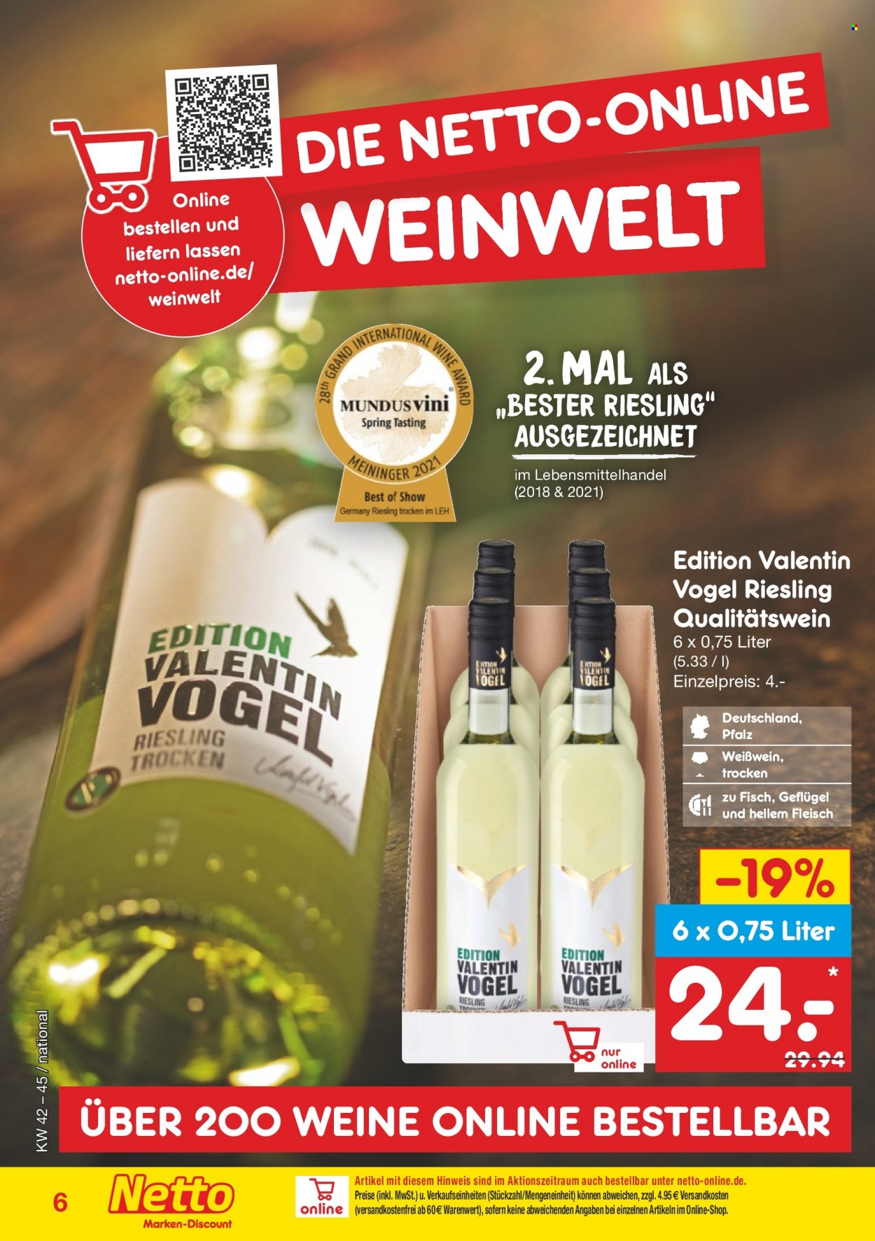 Netto Marken-Discount Prospekte  - 18.10.2021 - 14.11.2021. Seite 6