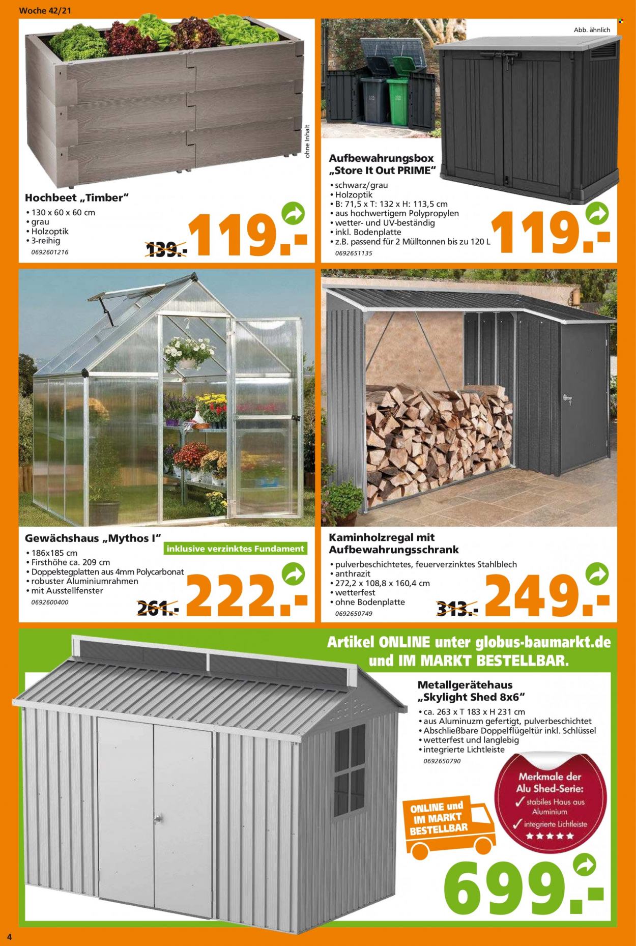 Globus Baumarkt Prospekte  - 19.10.2021 - 26.10.2021. Seite 4