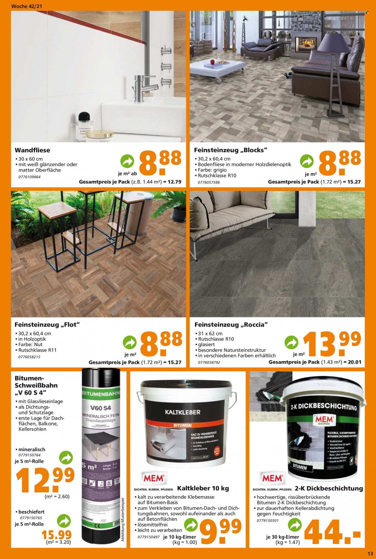Globus Baumarkt Prospekte  - 19.10.2021 - 26.10.2021. Seite 13