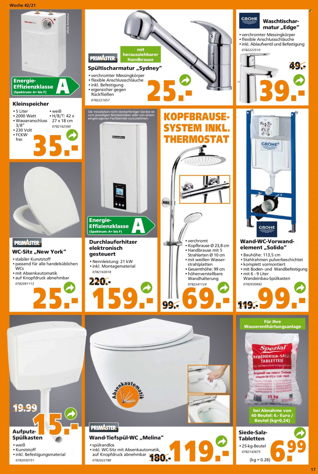 Globus Baumarkt Prospekte  - 19.10.2021 - 26.10.2021. Seite 17
