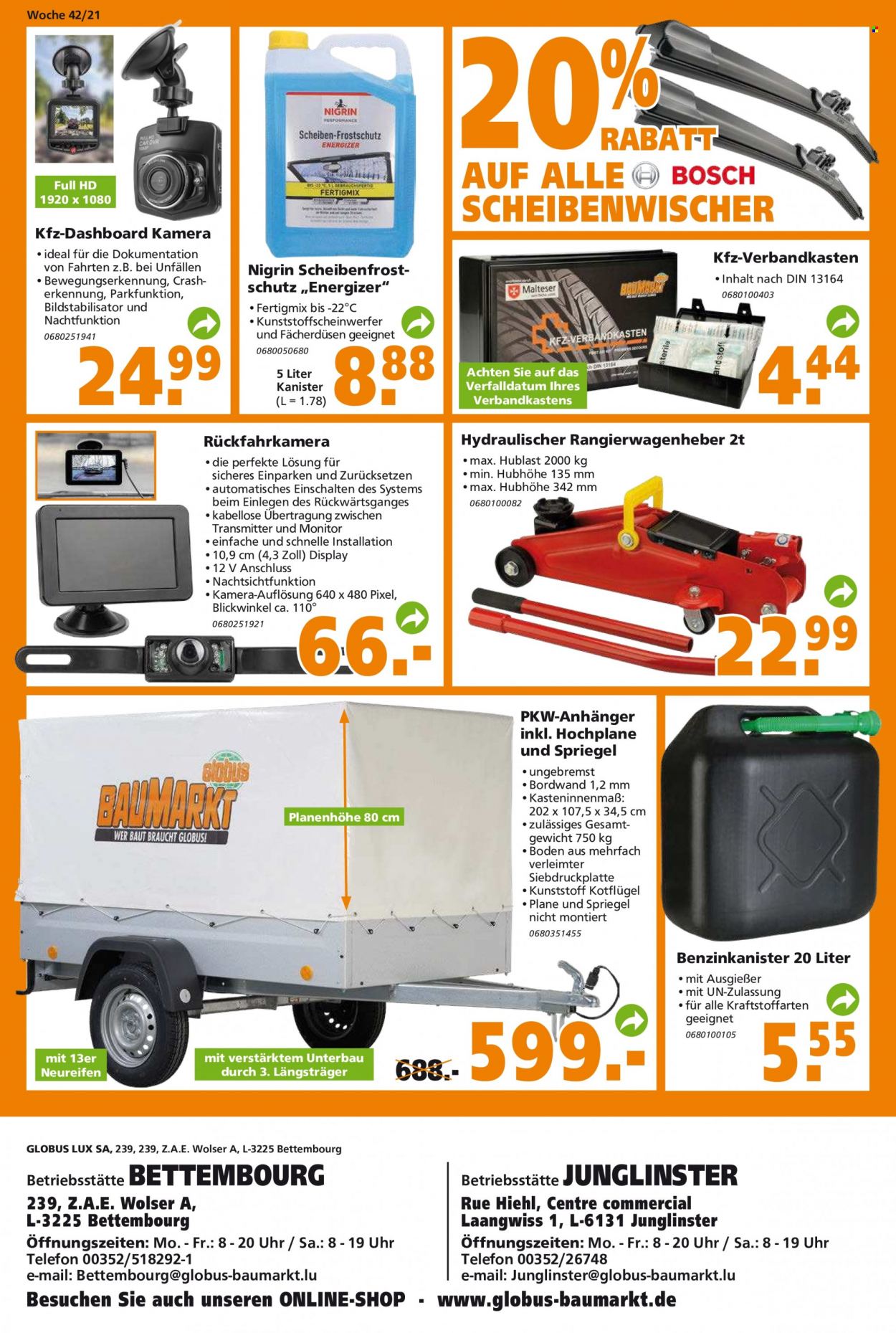 Globus Baumarkt Prospekte  - 19.10.2021 - 26.10.2021. Seite 20