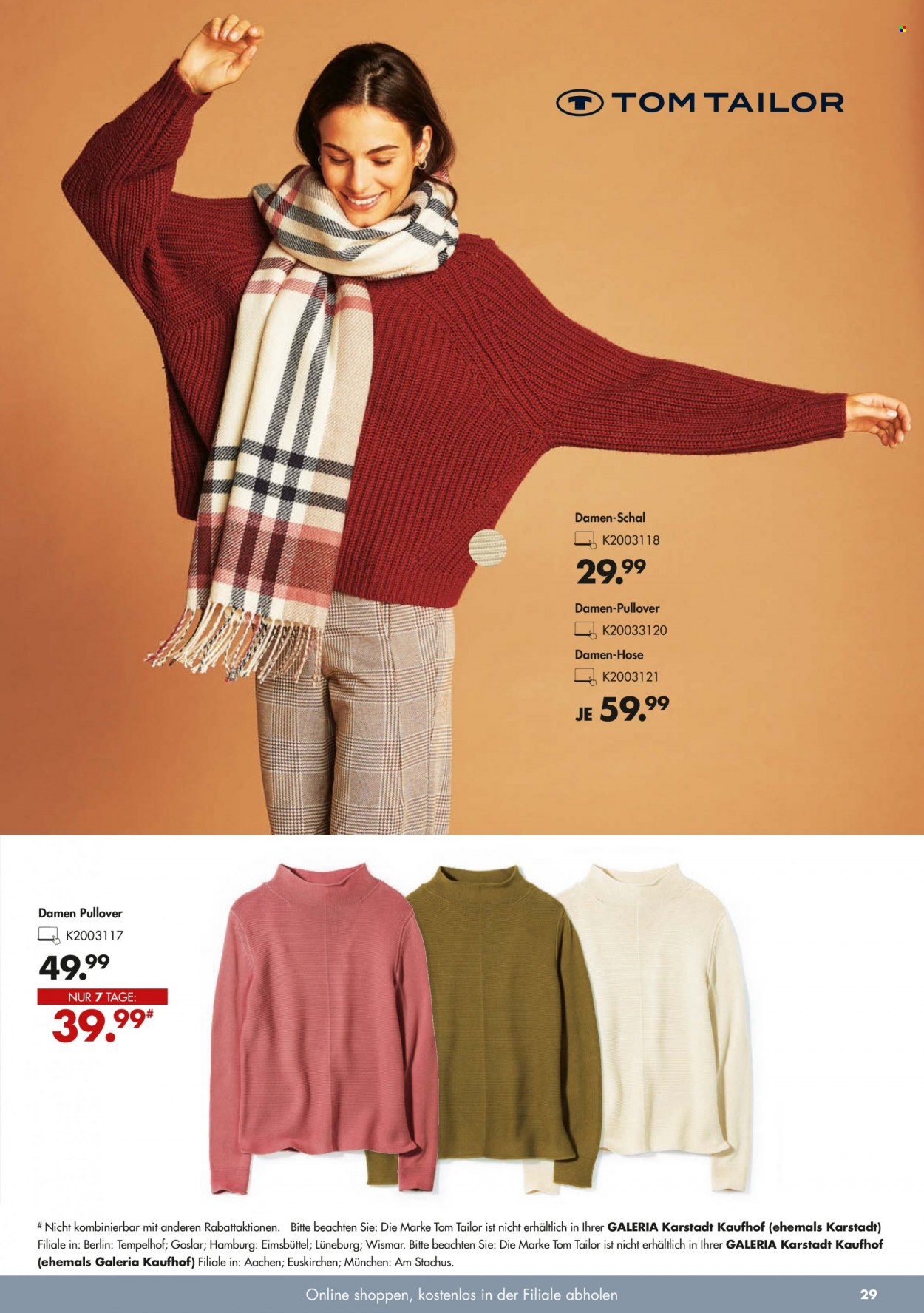GALERIA Karstadt Kaufhof Prospekte  - 20.10.2021 - 26.10.2021. Seite 29
