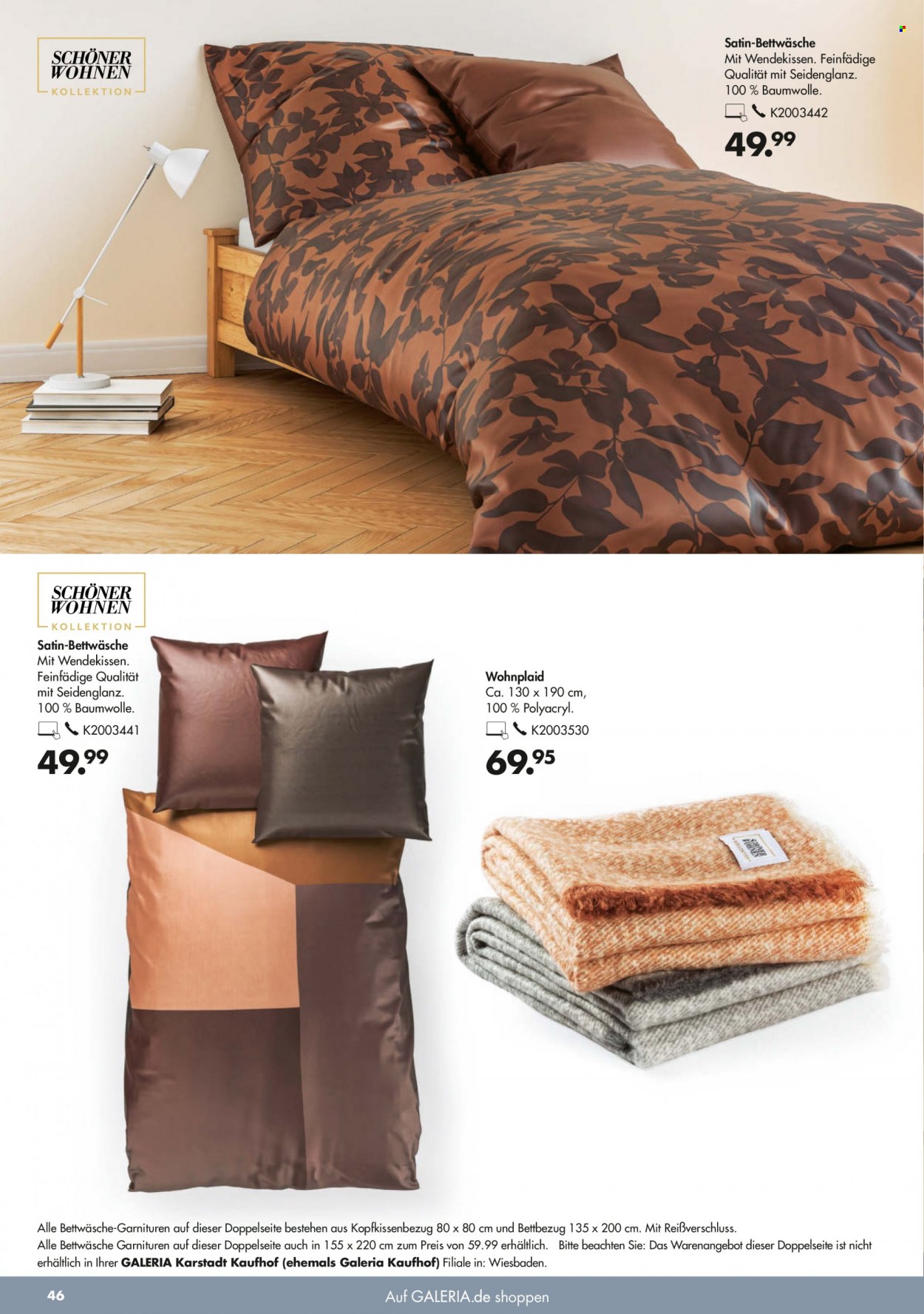 GALERIA Karstadt Kaufhof Prospekte  - 20.10.2021 - 26.10.2021. Seite 46