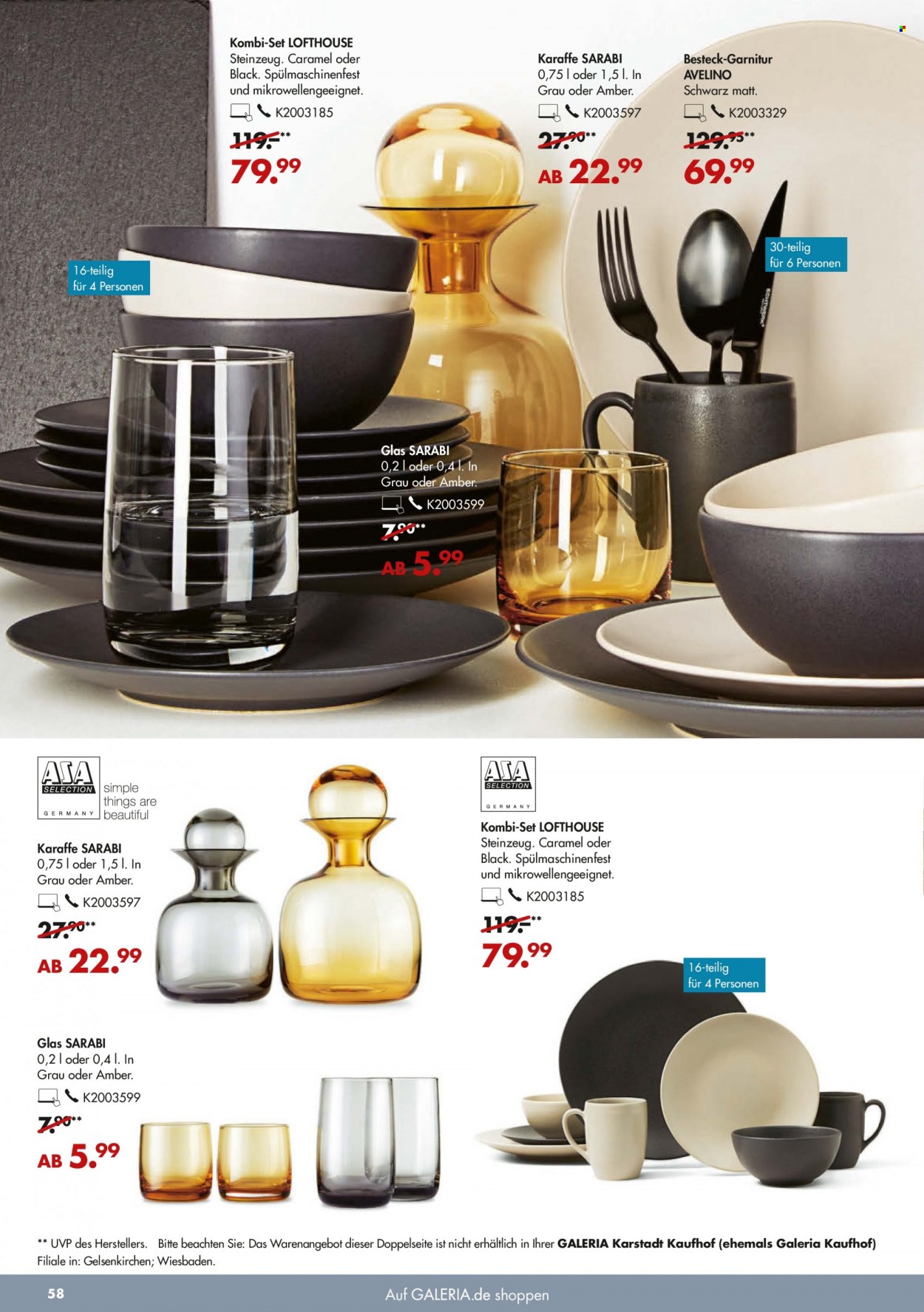 GALERIA Karstadt Kaufhof Prospekte  - 20.10.2021 - 26.10.2021. Seite 58