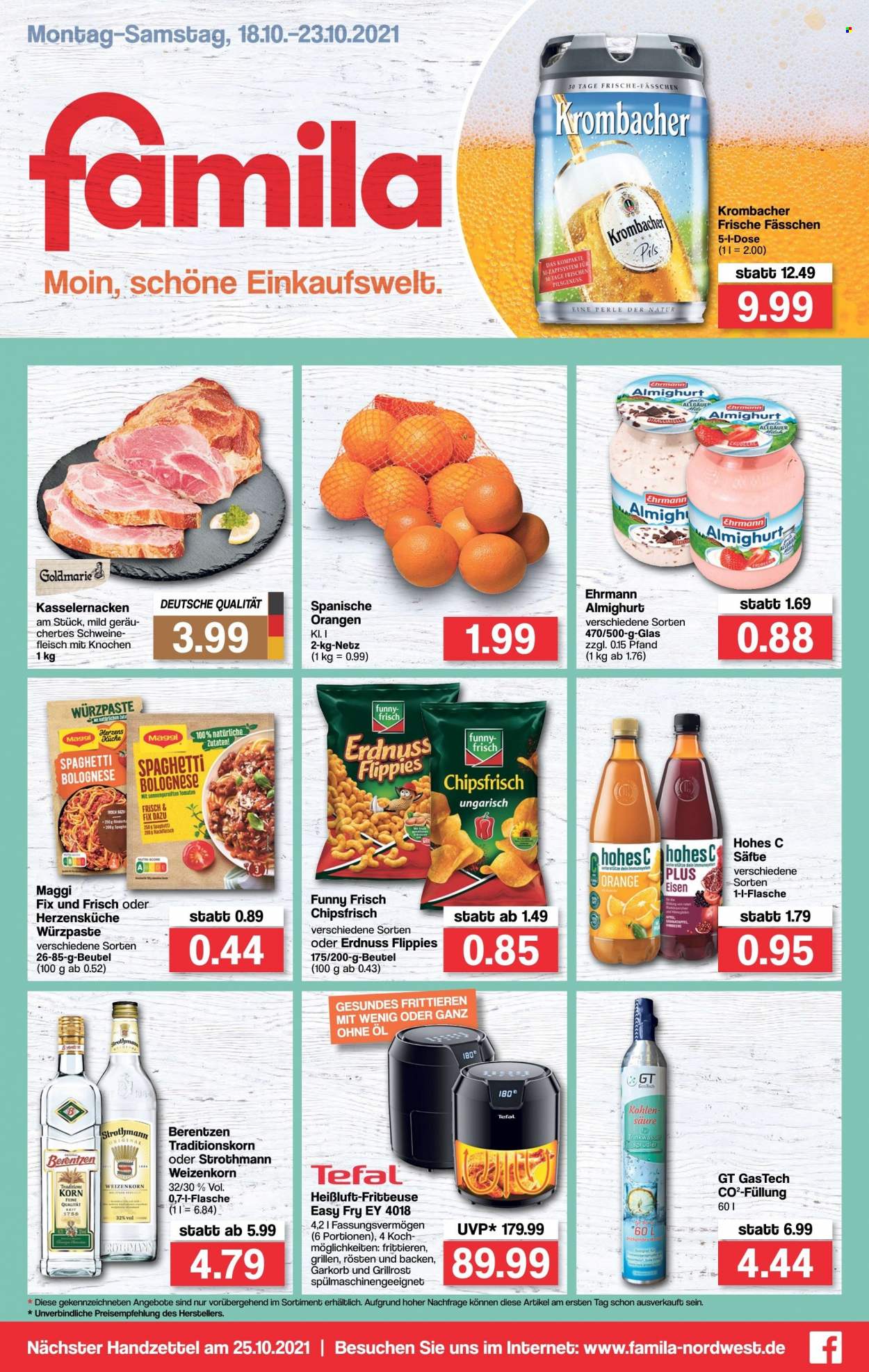famila Prospekte  - 18.10.2021 - 23.10.2021. Seite 1