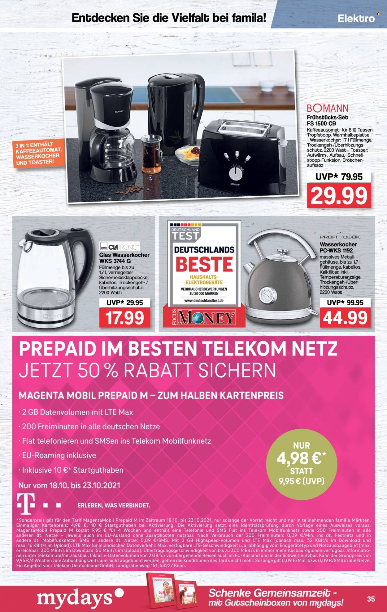 famila Prospekte  - 18.10.2021 - 23.10.2021. Seite 35