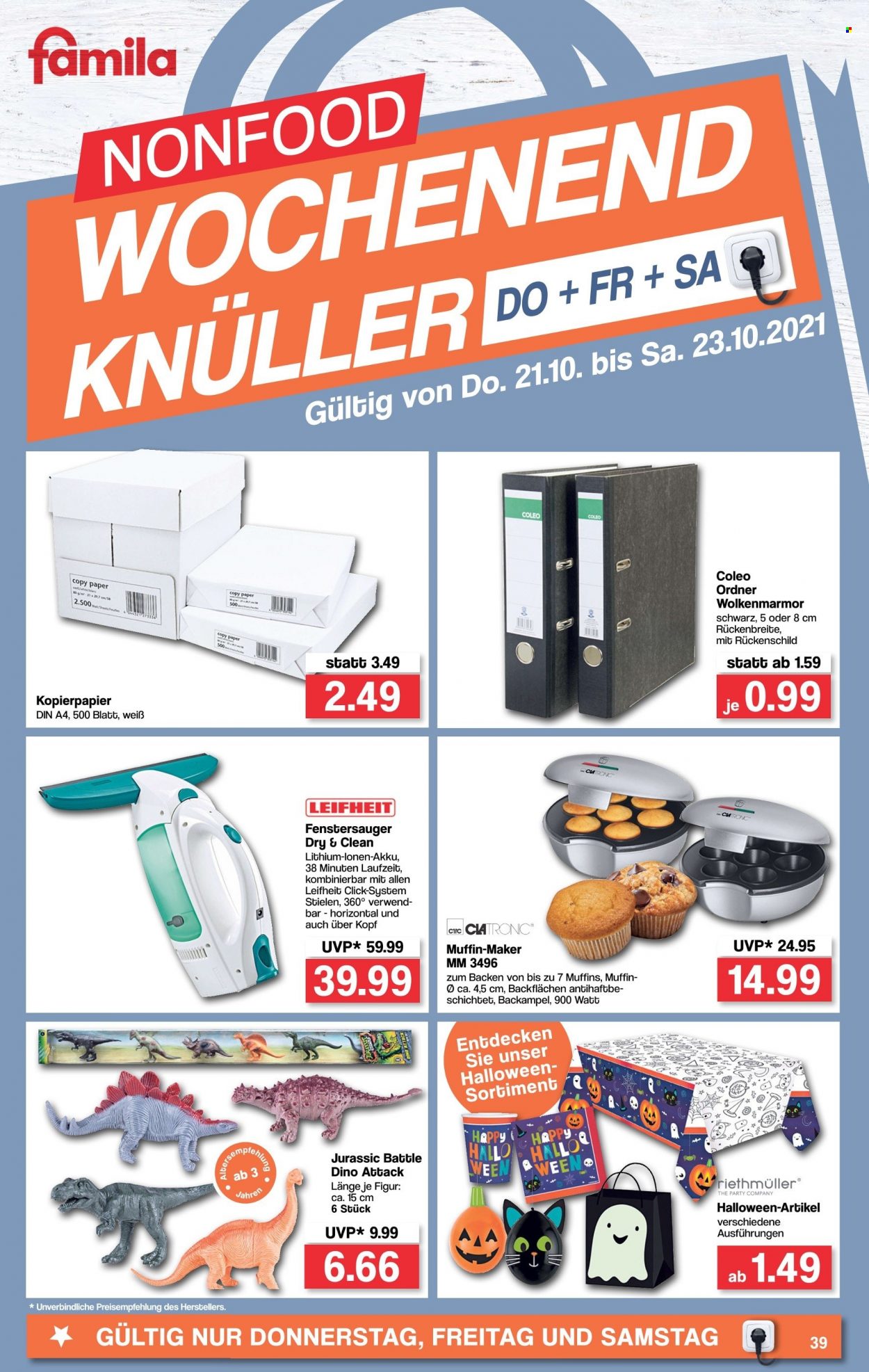 famila Prospekte  - 18.10.2021 - 23.10.2021. Seite 39
