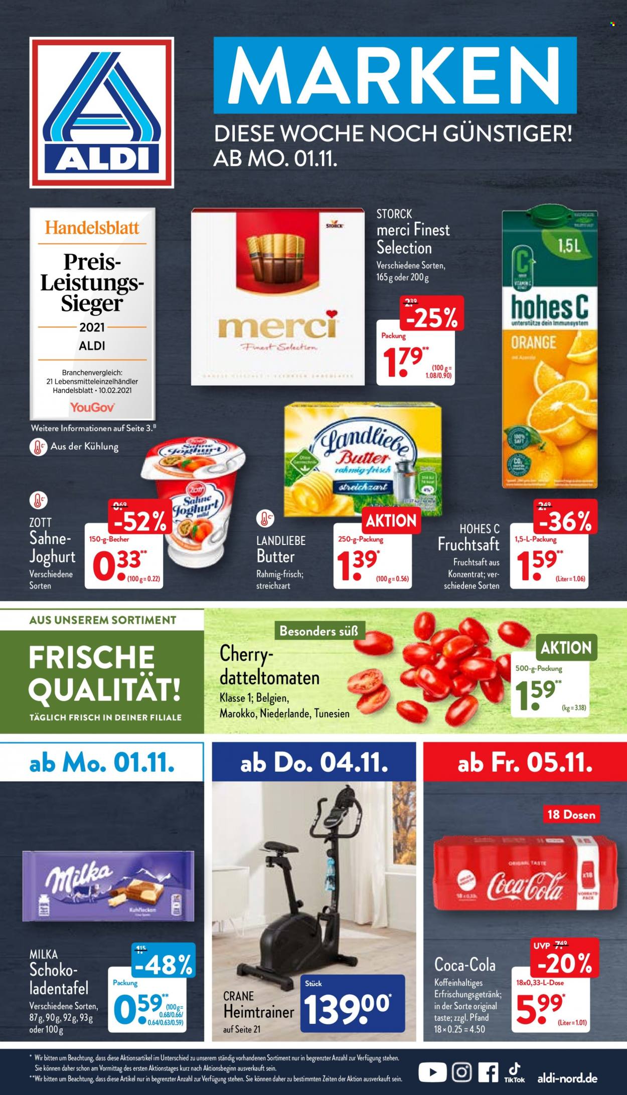 ALDI Nord Prospekte  - 1.11.2021 - 6.11.2021. Seite 1
