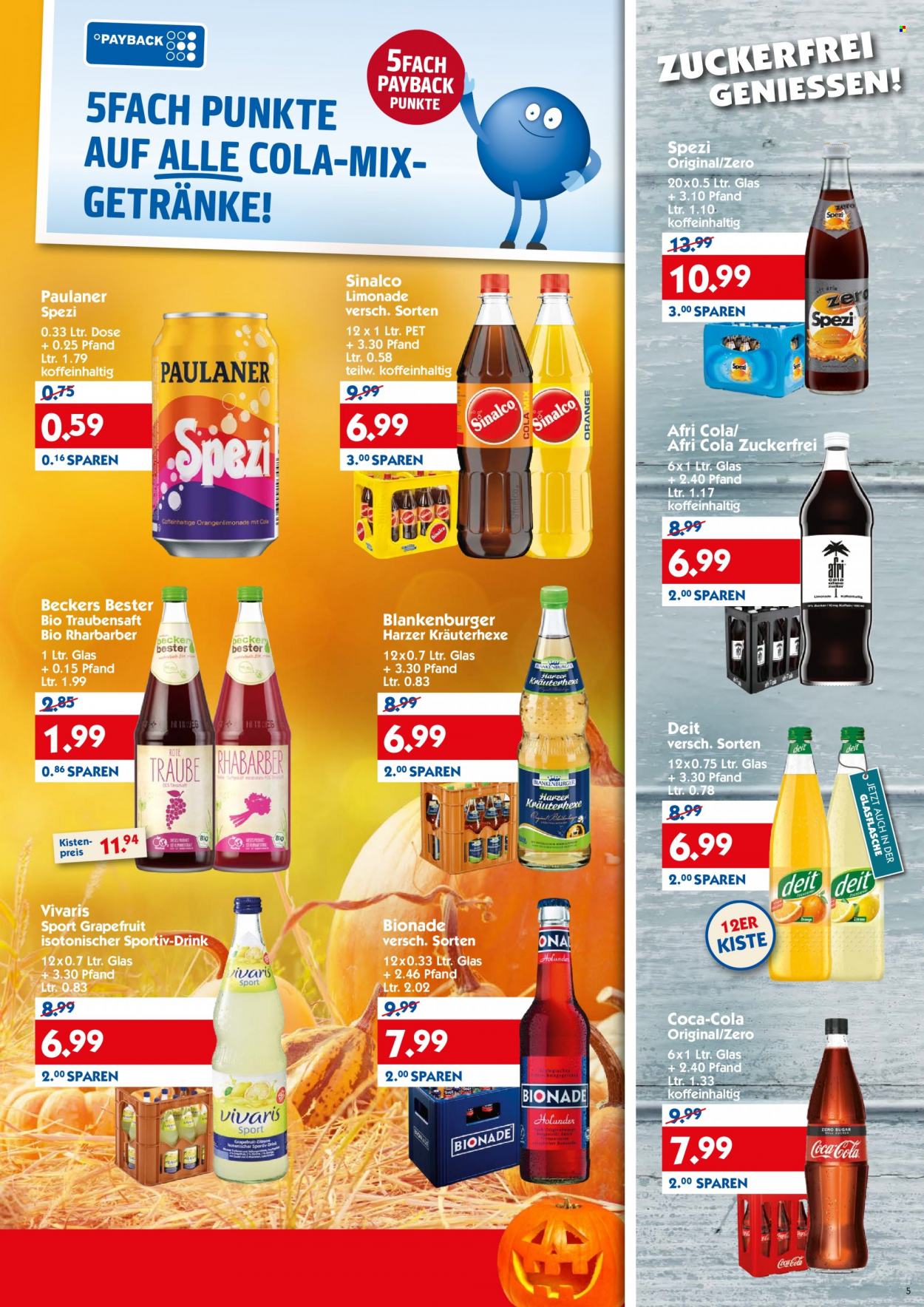 Hol'ab! Getränkemarkt Prospekte  - 25.10.2021 - 30.10.2021. Seite 5