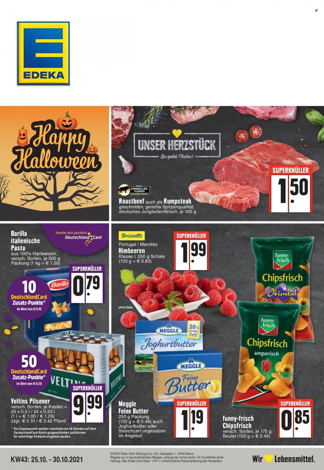 Edeka Prospekte  - 25.10.2021 - 30.10.2021. Seite 1