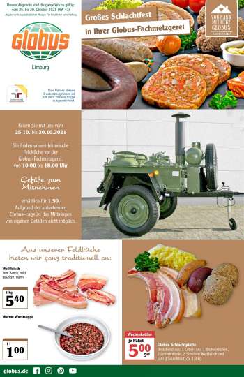 Prospekte Globus - 25.10.2021 - 30.10.2021.