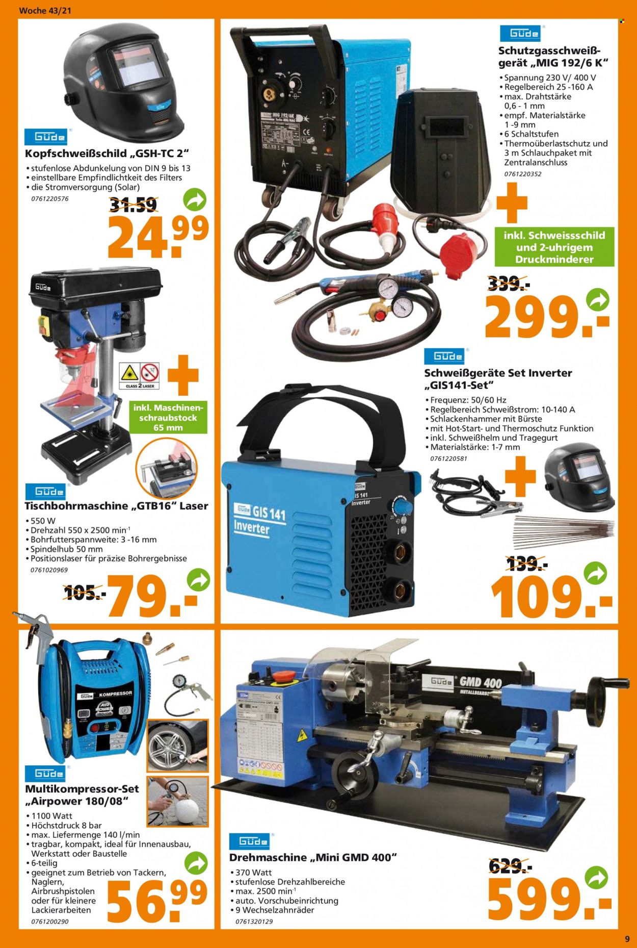Globus Baumarkt Prospekte  - 25.10.2021 - 30.10.2021. Seite 9