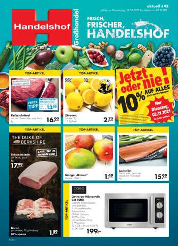 Prospekte Handelshof - 28.10.2021 - 3.11.2021.