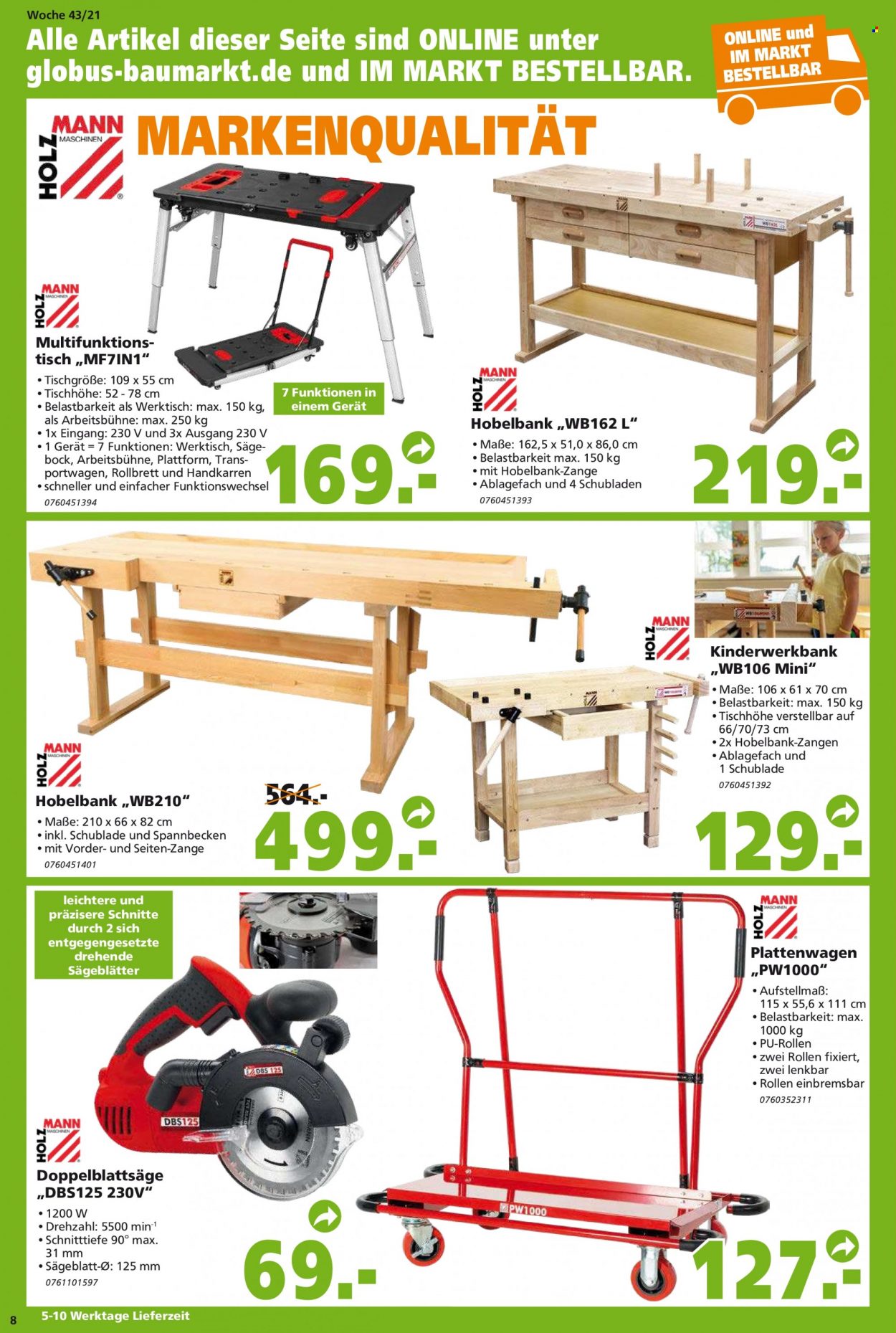 Globus Baumarkt Prospekte  - 25.10.2021 - 30.10.2021. Seite 8