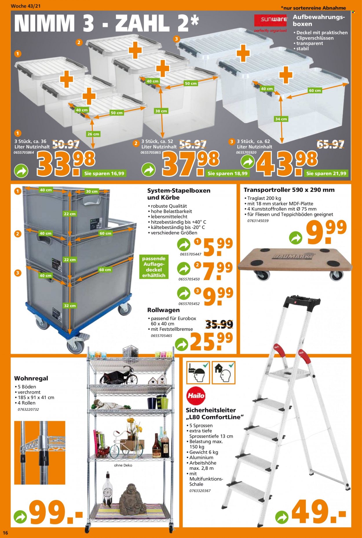 Globus Baumarkt Prospekte  - 25.10.2021 - 30.10.2021. Seite 16