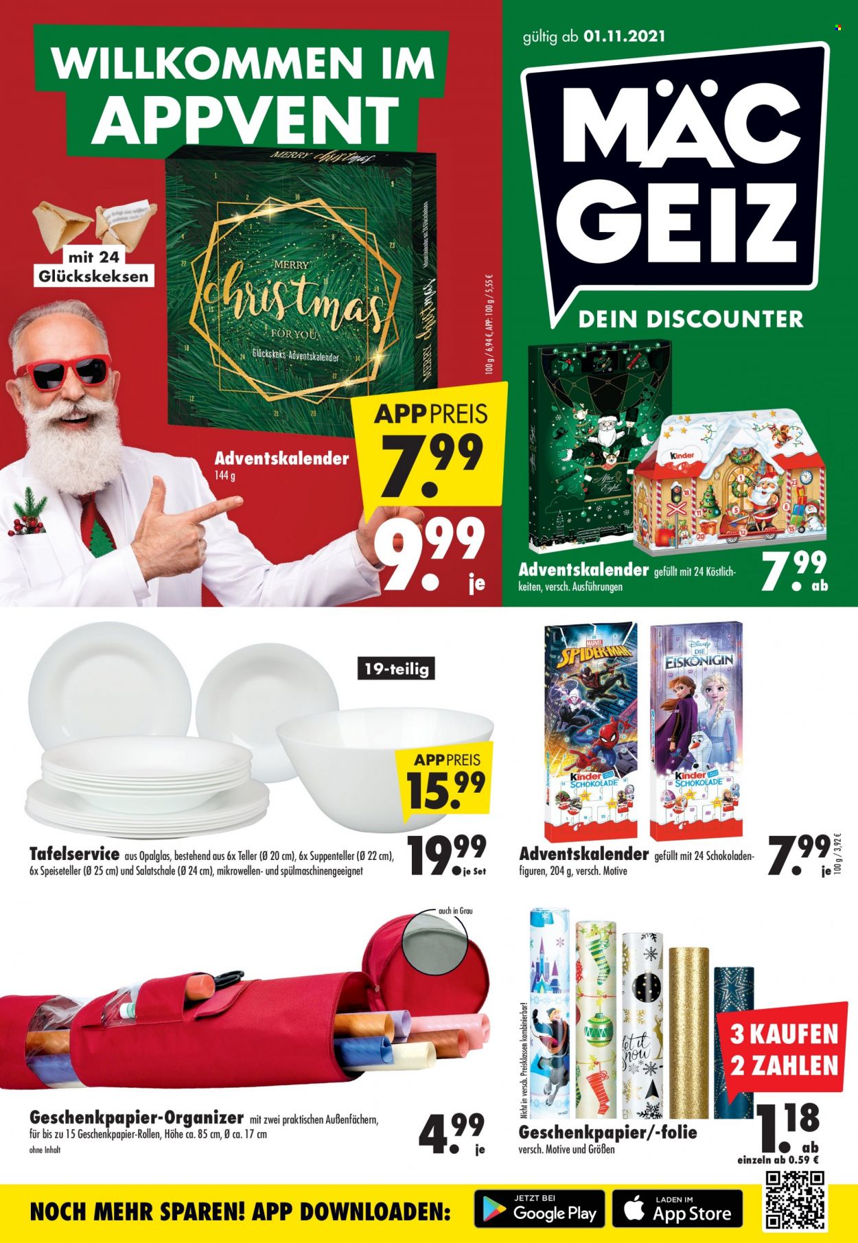 Mäc-Geiz Prospekte  - 1.11.2021 - 7.11.2021. Seite 1