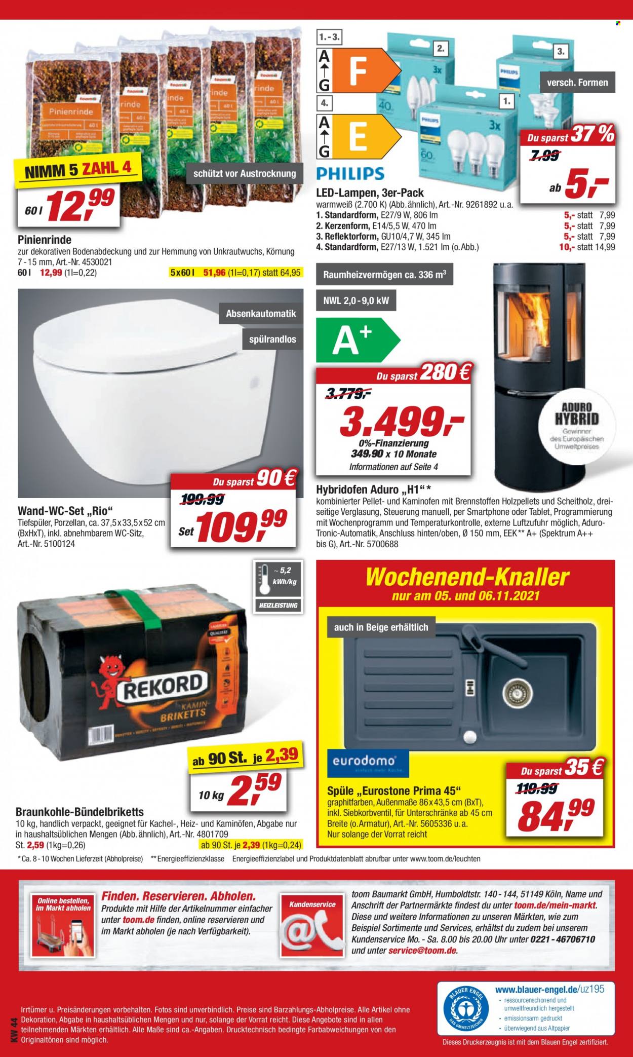 toom Baumarkt Prospekte  - 30.10.2021 - 5.11.2021. Seite 22
