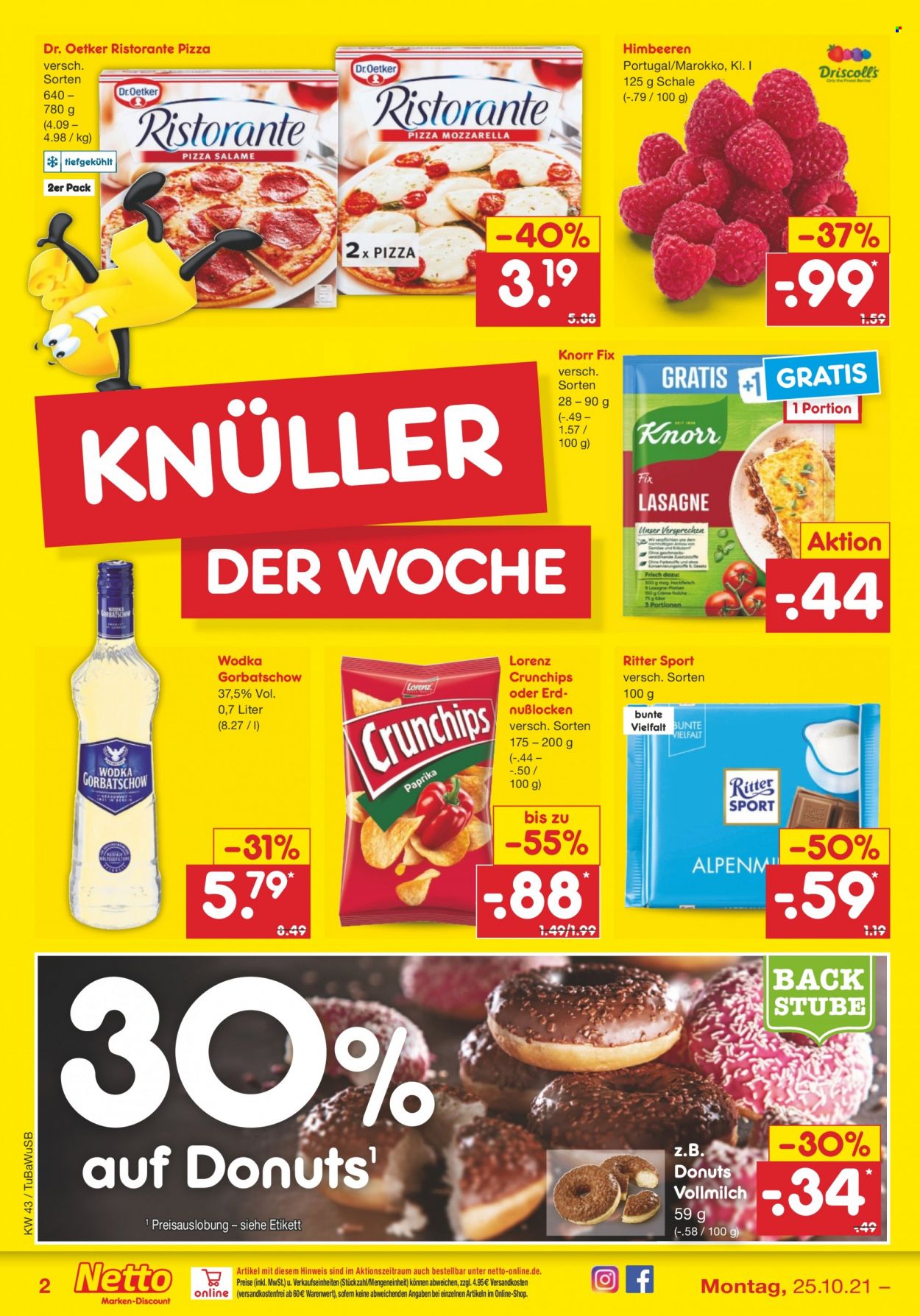 Netto Marken-Discount Prospekte  - 25.10.2021 - 30.10.2021. Seite 2