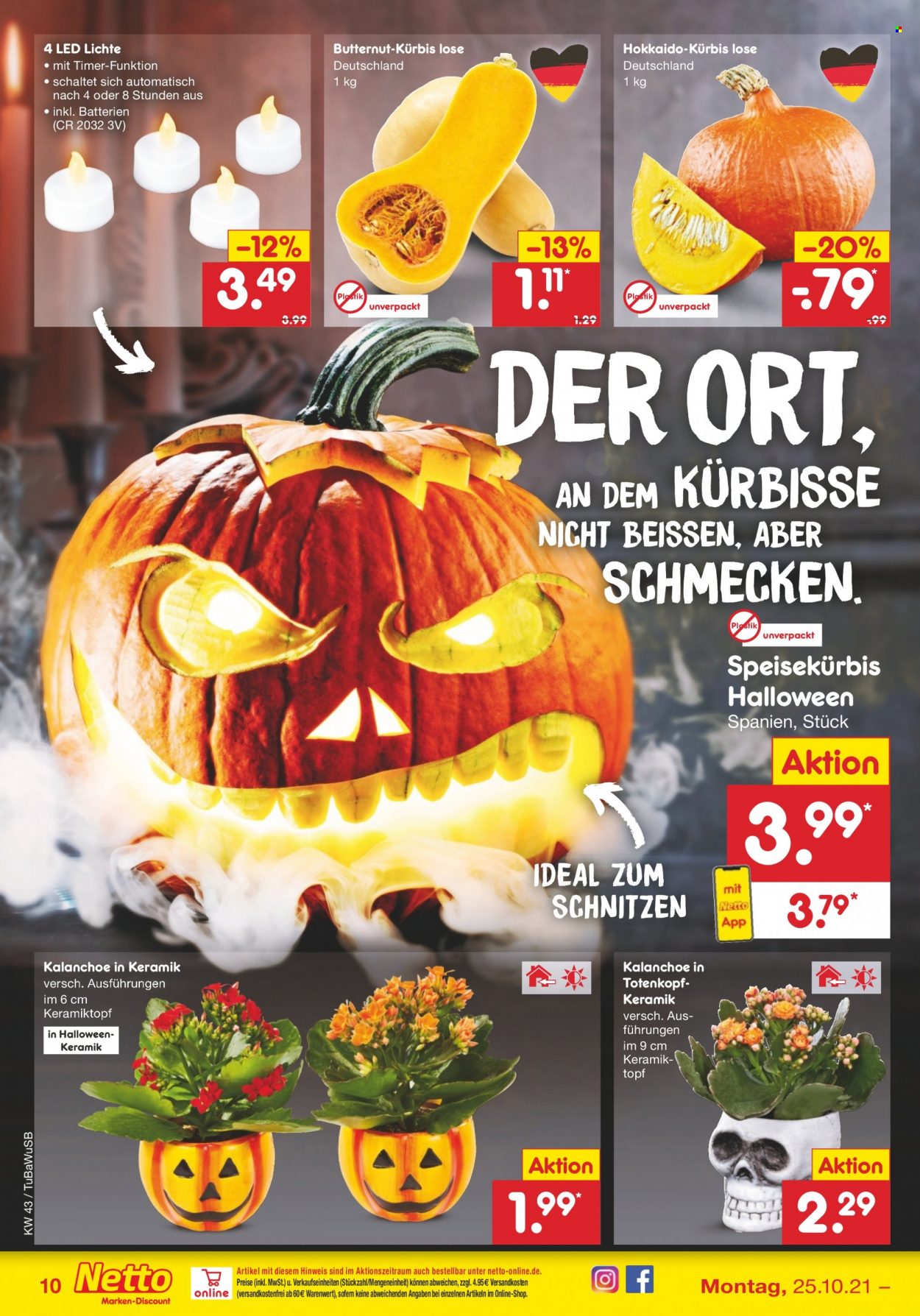 Netto Marken-Discount Prospekte  - 25.10.2021 - 30.10.2021. Seite 10