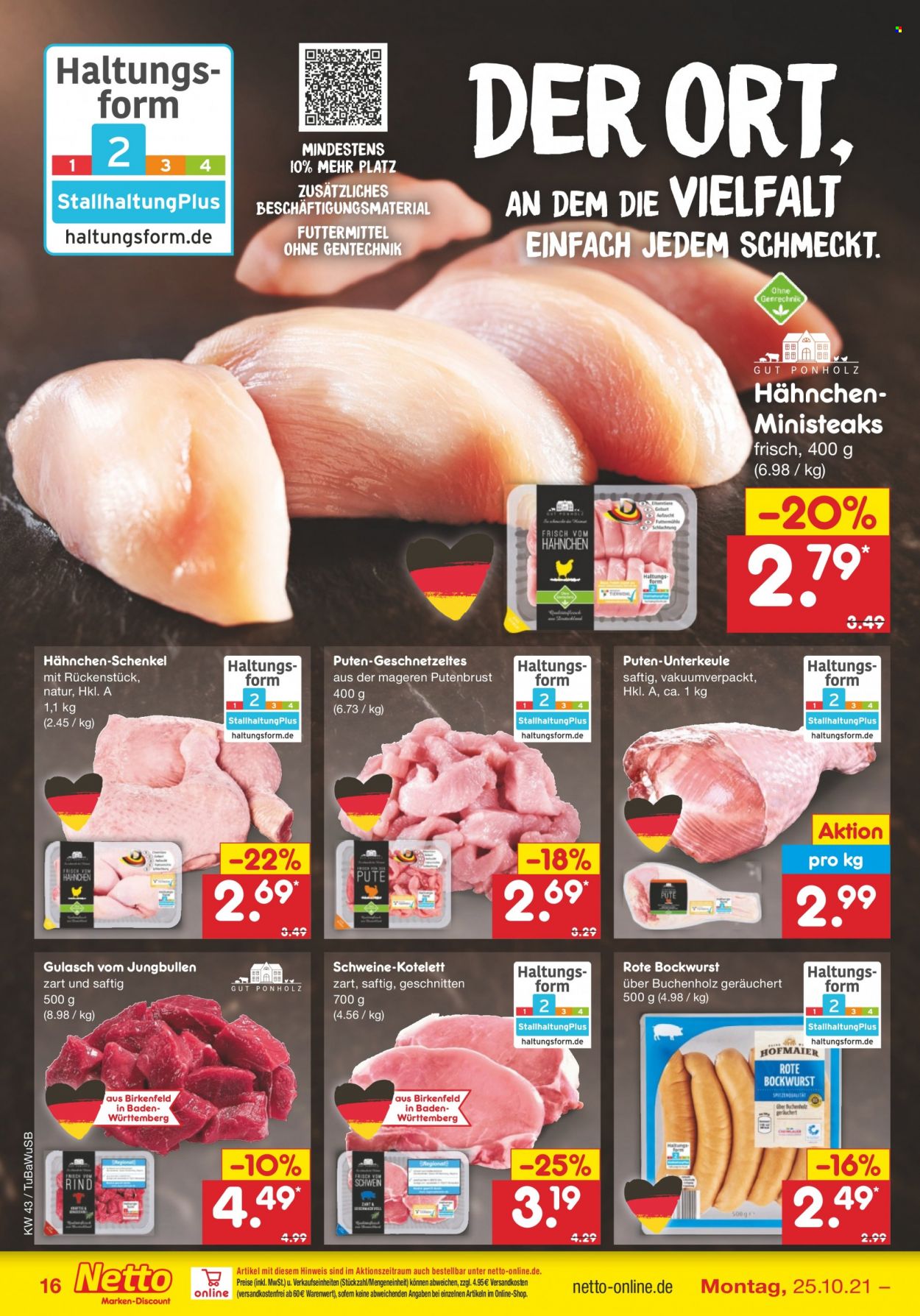 Netto Marken-Discount Prospekte  - 25.10.2021 - 30.10.2021. Seite 16