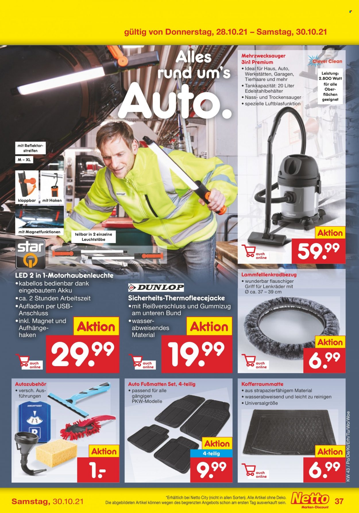 Netto Marken-Discount Prospekte  - 25.10.2021 - 30.10.2021. Seite 37