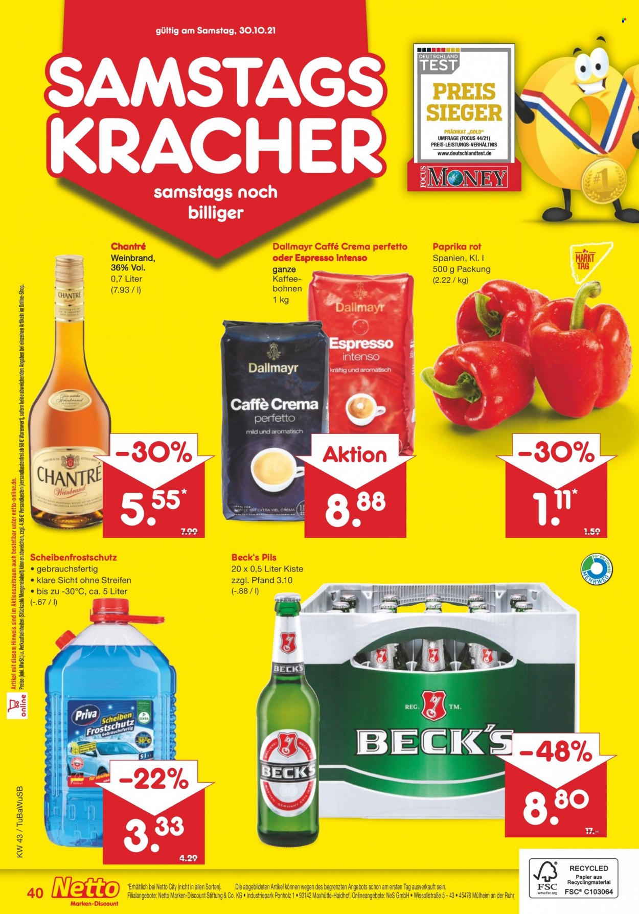 Netto Marken-Discount Prospekte  - 25.10.2021 - 30.10.2021. Seite 40