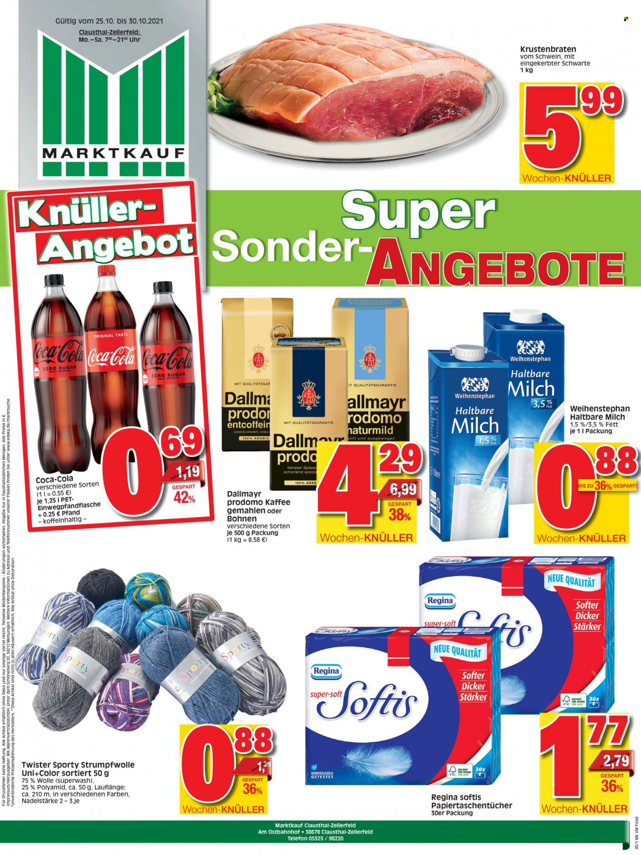 Marktkauf Prospekte  - 25.10.2021 - 30.10.2021. Seite 1