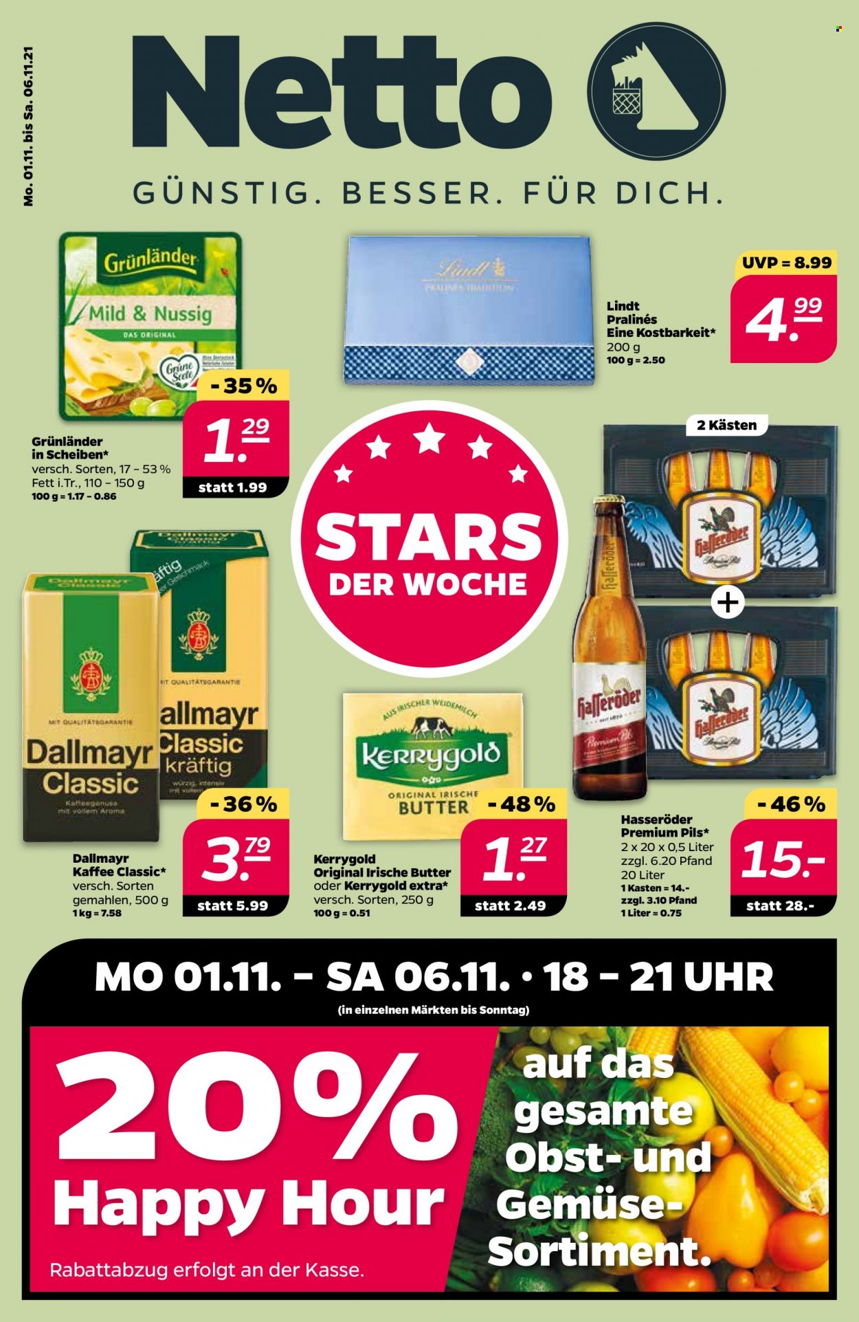 Netto Prospekte  - 1.11.2021 - 6.11.2021. Seite 1