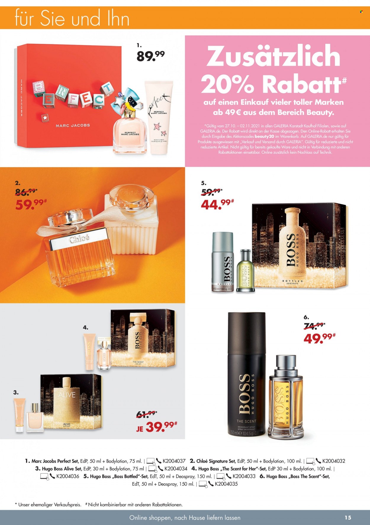 GALERIA Karstadt Kaufhof Prospekte  - 27.10.2021 - 2.11.2021. Seite 15