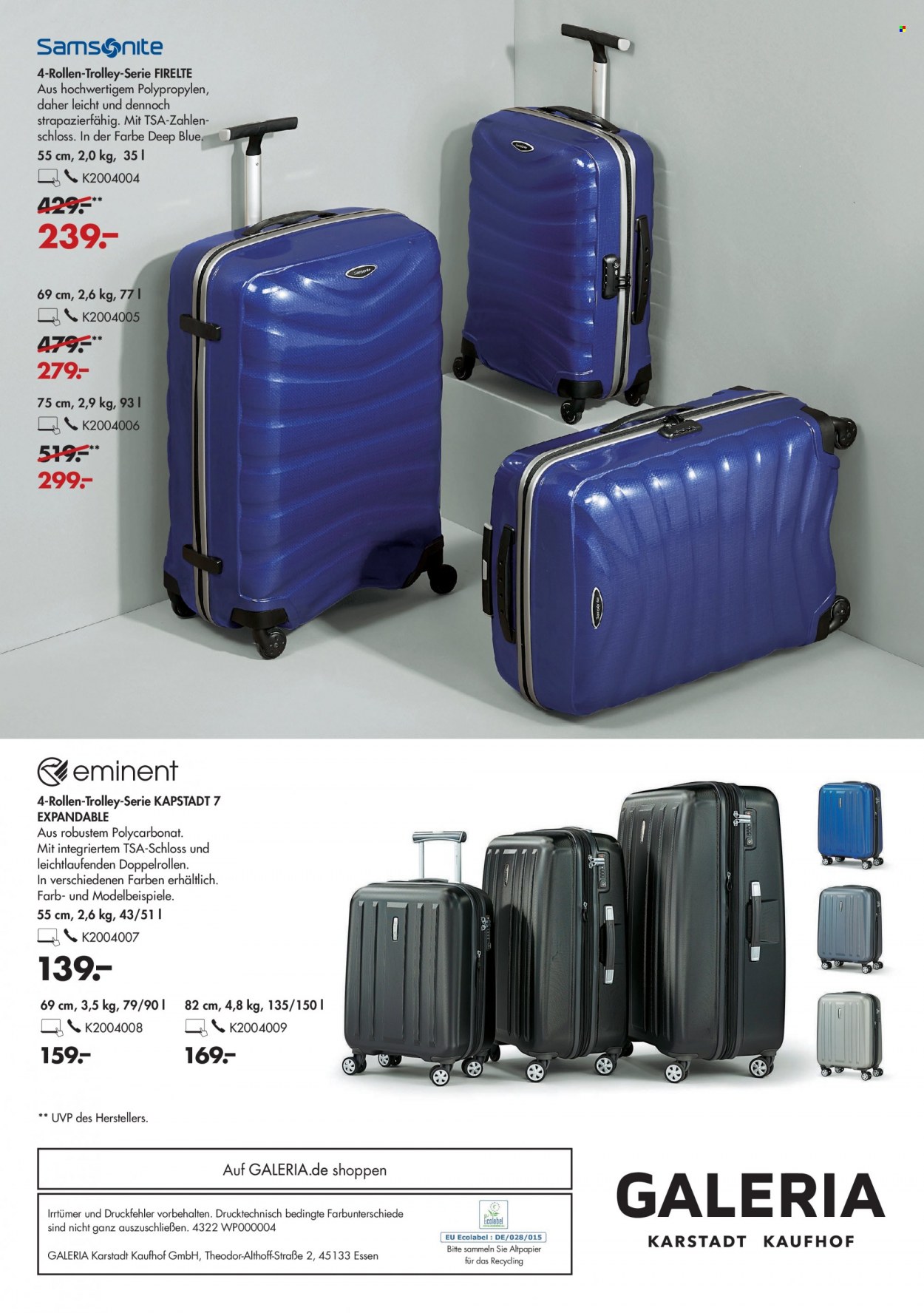 GALERIA Karstadt Kaufhof Prospekte  - 27.10.2021 - 2.11.2021. Seite 40