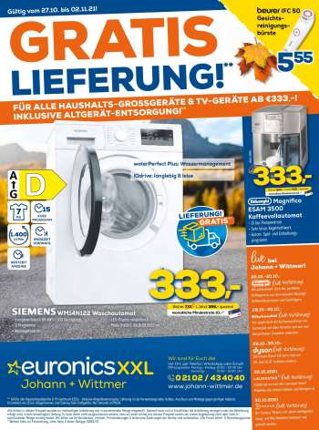 Prospekte Euronics - 27.10.2021 - 2.11.2021.