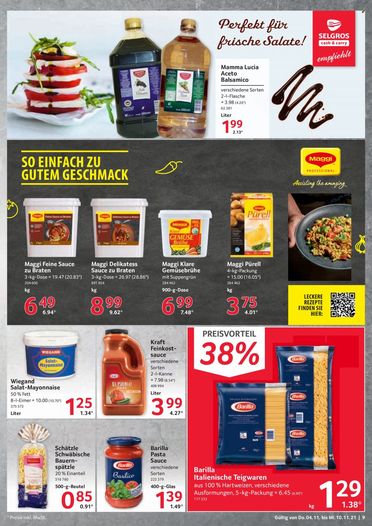 Selgros Prospekte  - 4.11.2021 - 10.11.2021. Seite 9