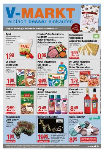 Prospekte V-Markt - 4.11.2021 - 10.11.2021.