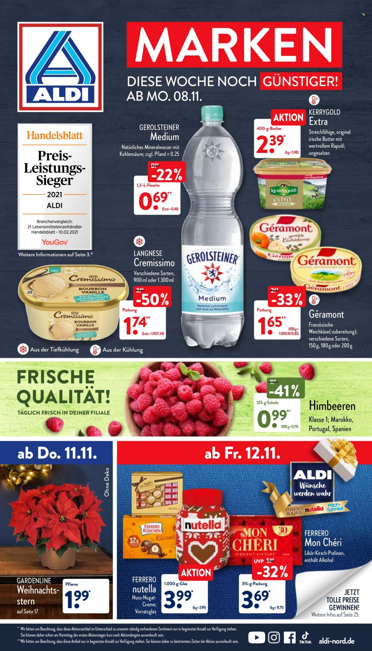 ALDI Nord Prospekte  - 8.11.2021 - 13.11.2021. Seite 1