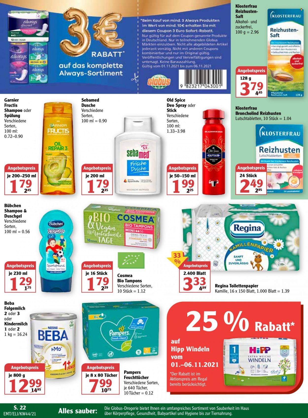 Globus Prospekte  - 1.11.2021 - 6.11.2021. Seite 24