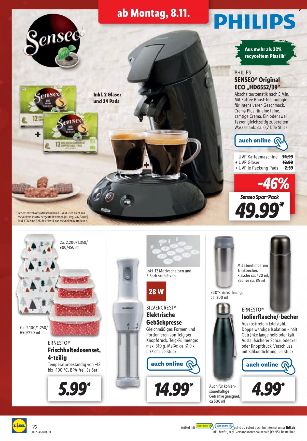 Lidl Prospekte  - 8.11.2021 - 13.11.2021. Seite 22