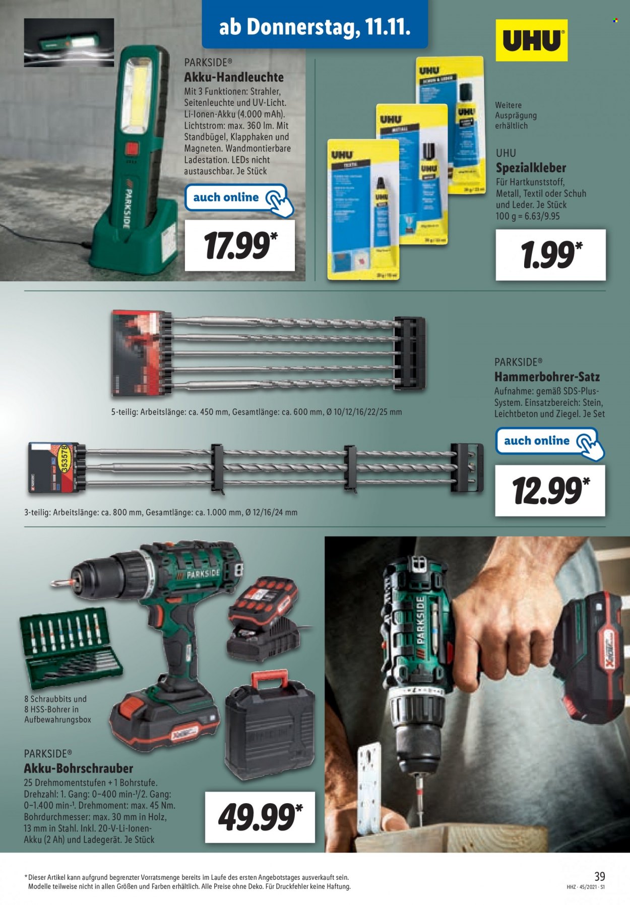 Lidl Prospekte  - 8.11.2021 - 13.11.2021. Seite 39