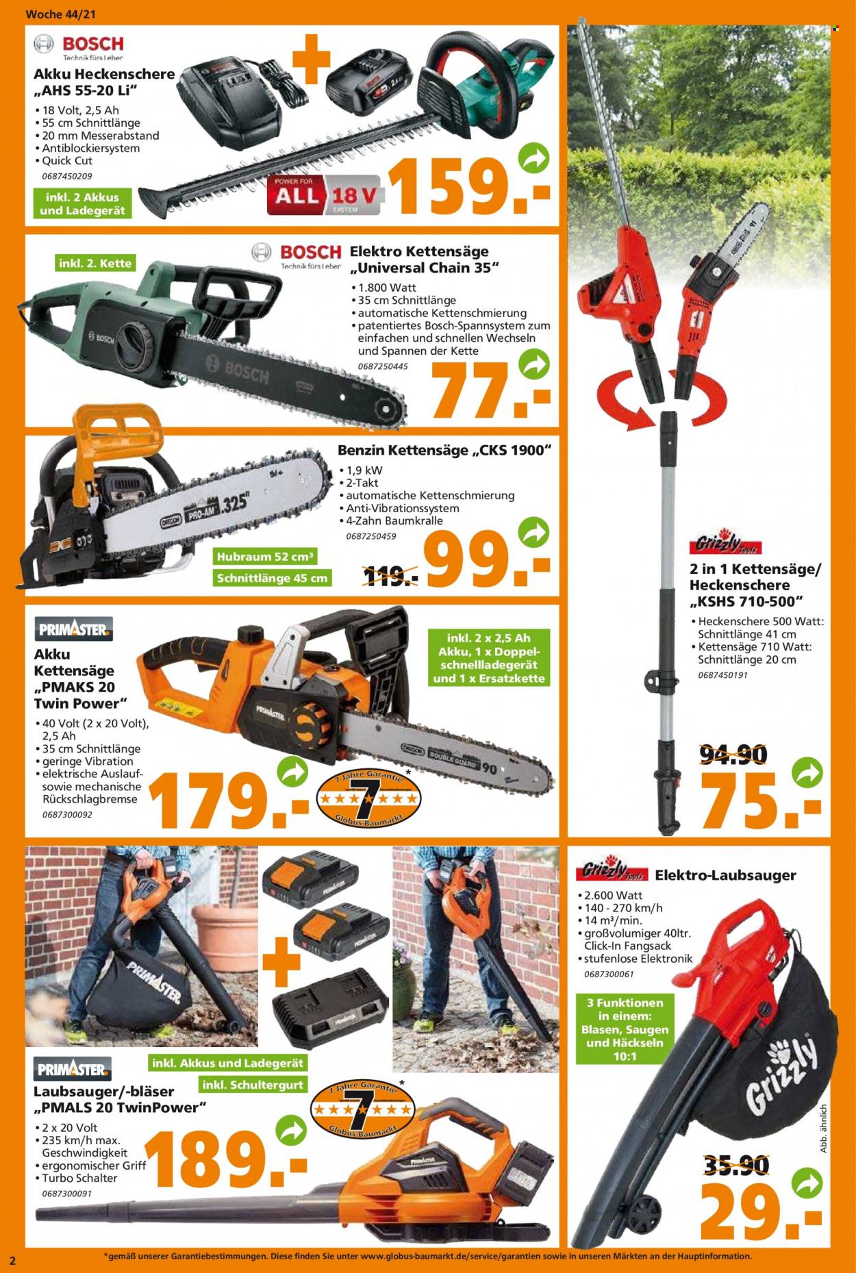 Globus Baumarkt Prospekte  - 1.11.2021 - 6.11.2021. Seite 2